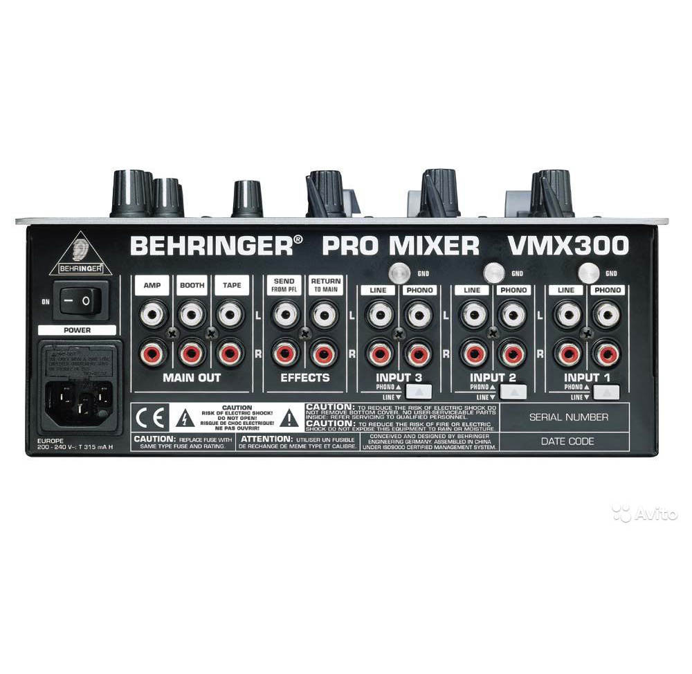 картинка Behringer VMX 300 Pro Mixer от магазина Multimusic