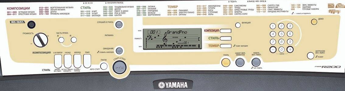 картинка Yamaha PSR R200 от магазина Multimusic