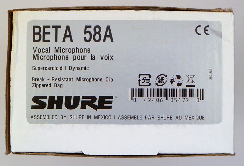 картинка Shure Beta 58A от магазина Multimusic