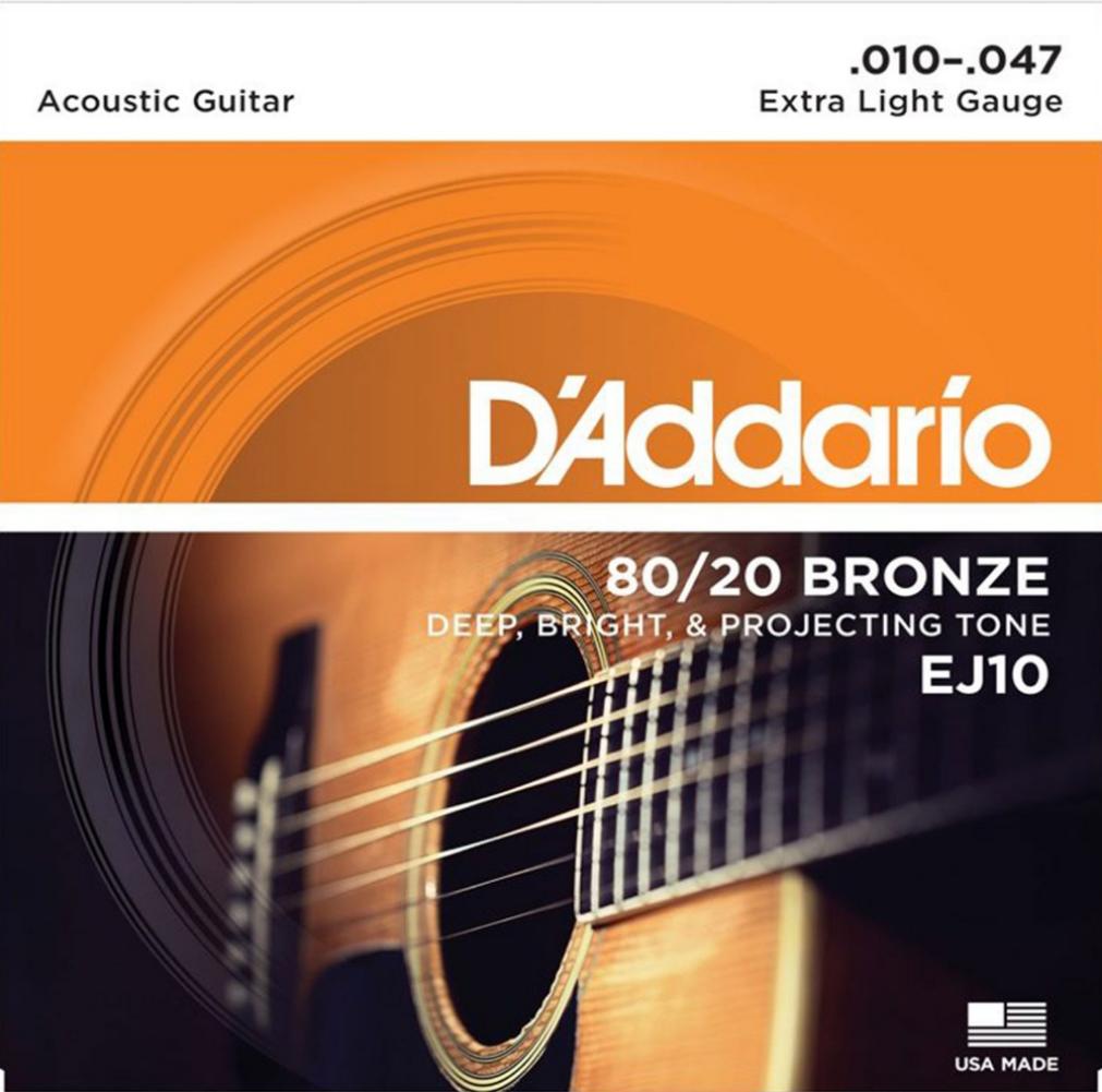 картинка D'Addario EJ10 Bronze 80/20 от магазина Multimusic