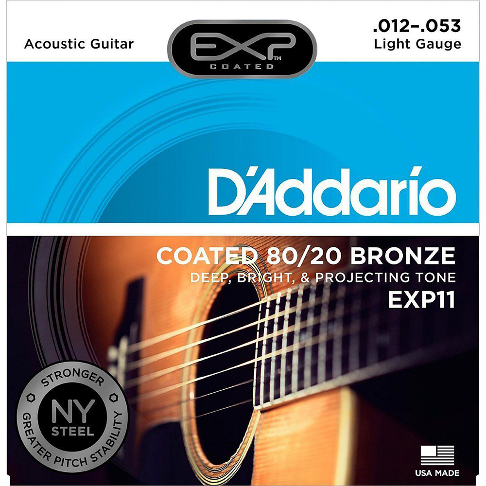 картинка D'Addario EXP11 COATED 80/20 Light12-53 от магазина Multimusic